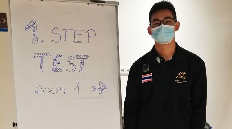 คณะนักกีฬาปัญจกีฬา ได้เดินทางถึงกรุงบูดาเปสต์ ประเทศฮังการี เดินทางไปยังที่พักโรงแรม Verdi Grand Hotel และเข้ารับการตรวจโควิด