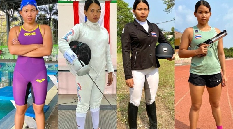 นางสาวสัณห์ฤทัย อรัญศิริ นักกีฬาปัญจกีฬาหญิงทีมชาติไทย ลงแข่งขันในรายการ UTPM 2021 Pentathlon World Cup ที่ประเทศฮังการี