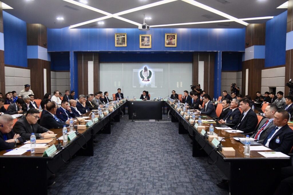 เลขาธิการสมาคมกีฬาปัญจกีฬาแห่งประเทศไทย เป็นผู้แทนนายกสมาคมกีฬาปัญจกีฬาแห่งประเทศไทยเข้าร่วมประชุมหารือแนวทางการเตรียมนักกีฬาและการจัดการแข่งขันกีฬาซีเกมส์ ครั้งที่ ๓๓ พ.ศ.๒๕๖๘